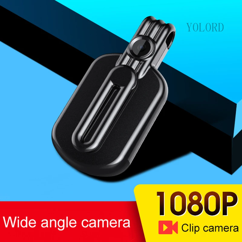 

New 2021 Portable 1080P Body Camera HD Cam Audio Video Voice Recorder Sports Clip Belt Necklace Design One Key Recording