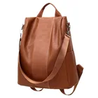 2021 Модные женские рюкзаки с защитой от кражи, высококачественный водонепроницаемый рюкзак из искусственной кожи, женские сумки, Женский вместительный рюкзак
