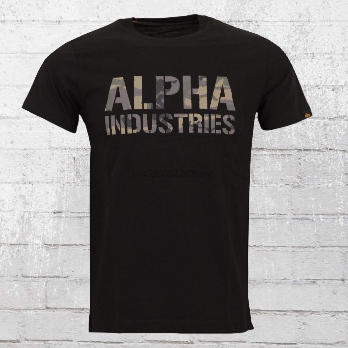 Alpha Industries камуфляжная Футболка с принтом Schwarz Harajuku короткий рукав для мужчин Топ