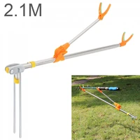 fishing rod stand 2 1m fishing rod ground inserted stand bracket metal stretch pole fishing box chair holder