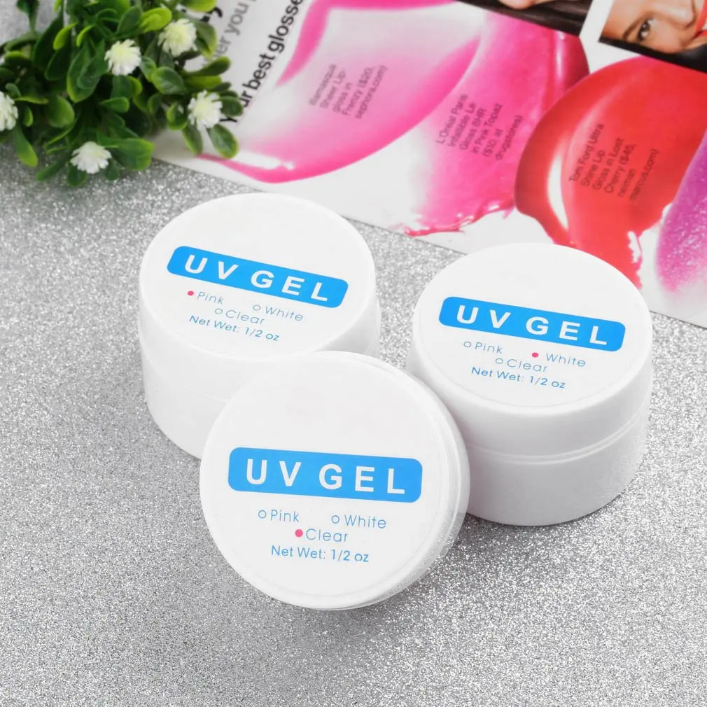 Горячая Распродажа 3 шт./компл. прозрачный цвета варианты набор для ногтей гель