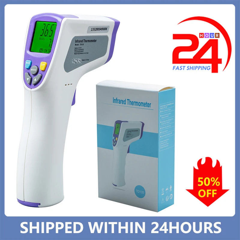 Цифровой Детский термометр Бесконтактный инфракрасный - Цена: 501,36 руб.