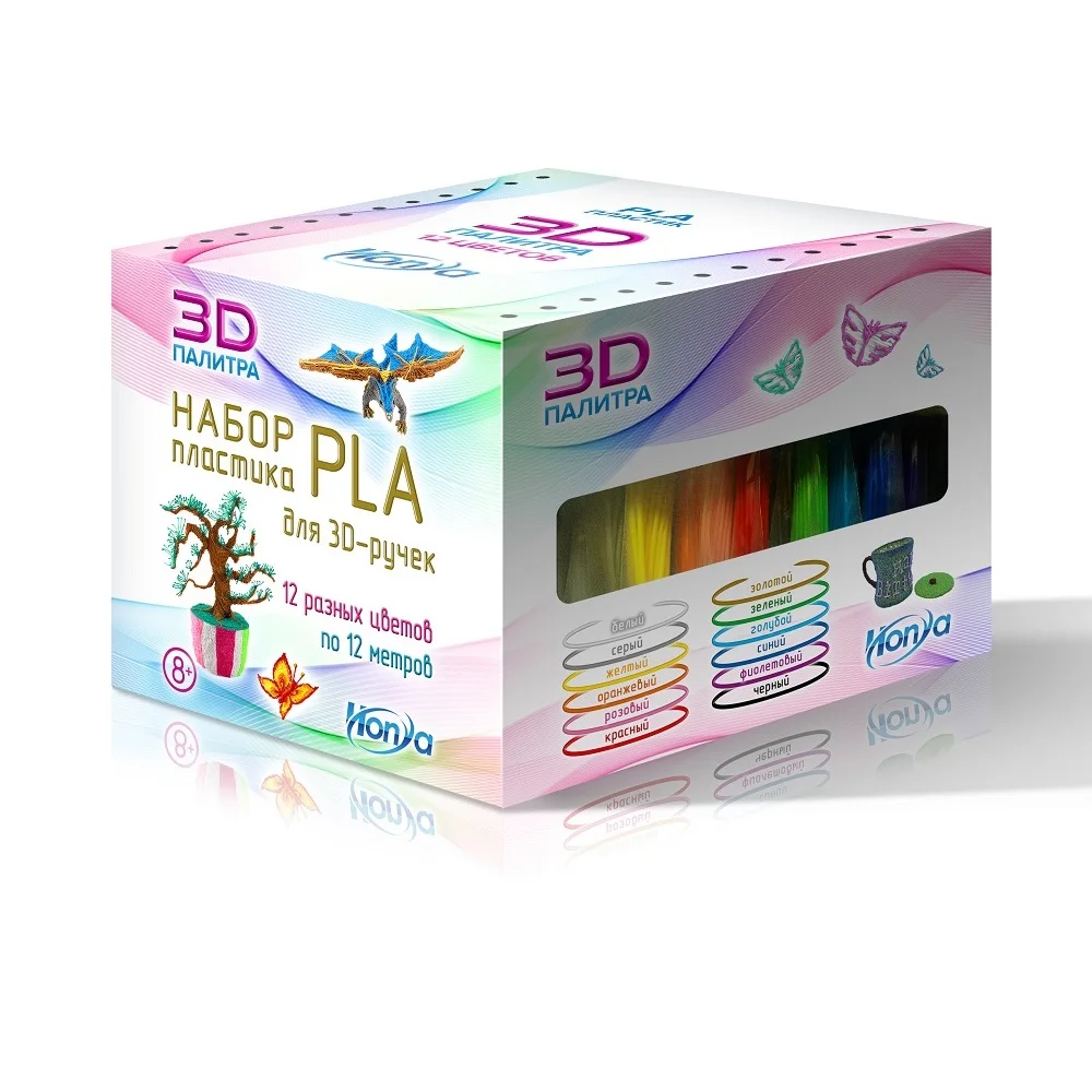 Набор пластика HONYA PLA. 12 различных цветов (SC PLA 12: HONYA)|Материалы для 3D-печати| |