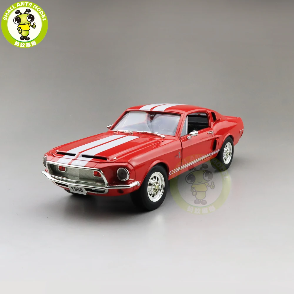 1/18 1968 Ford Shelby Mustang GT-500KR дорожный знак литая модель автомобиля игрушки для мальчиков и девочек подарок
