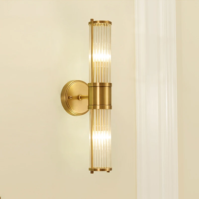 Настенный медный светильник JMZM для спальни простой прикроватный лампа гостиной