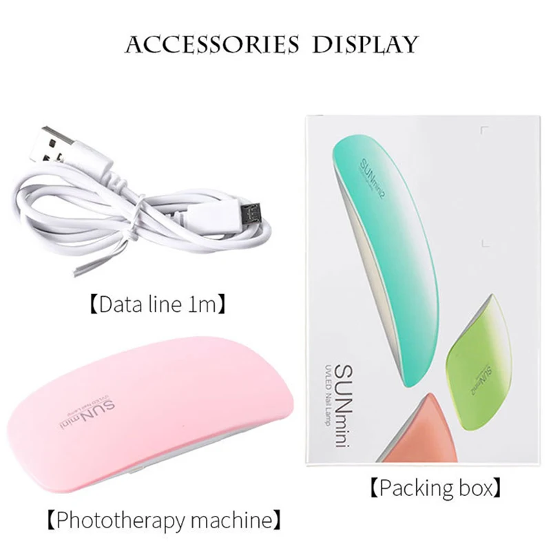 Мини Сушилка для ногтей УФ светодиодная лампа портативный гель лак отверждающая