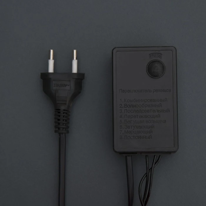 Гирлянда "Нить" улично комнатная с насадками "Колокол" 5м LED(IP44) 40 220V 8