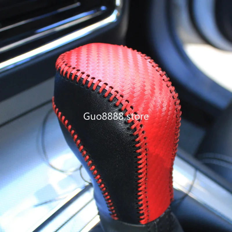 

For Morris Garages MG 3 MG 6 GS Artificial Leather Car Gear Shift Collars Cover for Automatic Gear Head Shift Knob Case