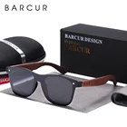 Очки солнцезащитные BARCUR Мужские поляризационные, из ореха, с деревянными дужками, UV400