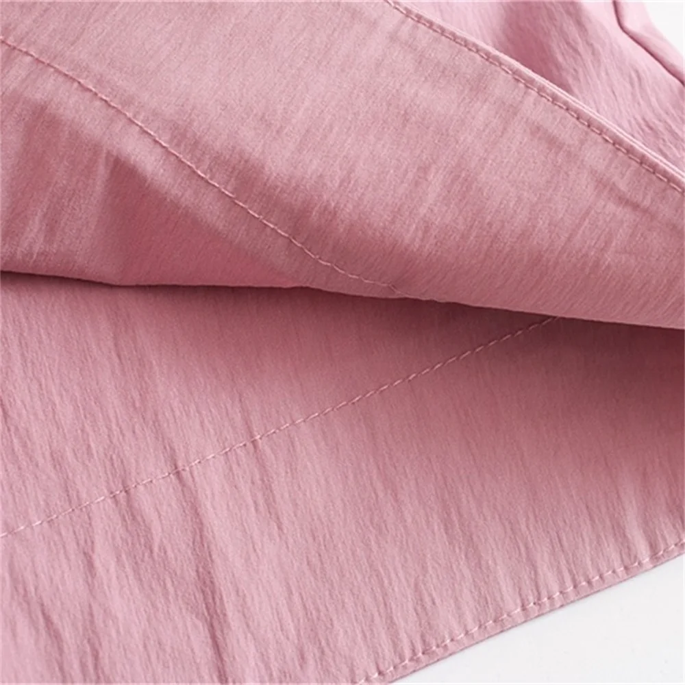 

2020 Summer Women's New French Fashion Simple Square Collar Short Sleeve Waist Slim Waist Siamese Shorts