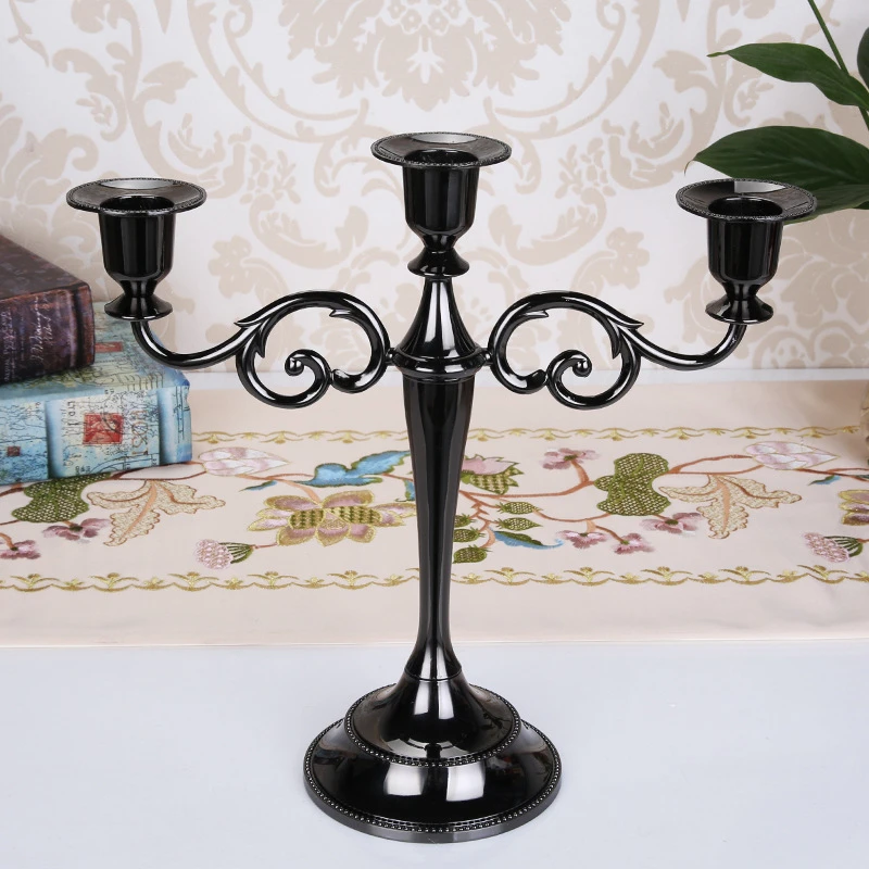 

Hot Metal Silver/Gold Plated Candle Holders 7-Arms Stand Zinc Alloy High Quality Pillar For Wedding Portavelas Candelabra