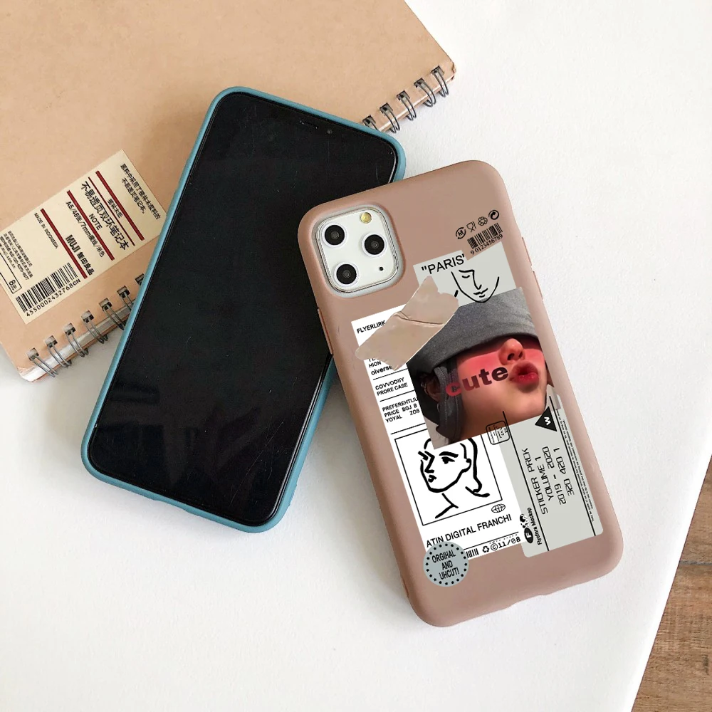 Модный чехол для телефона с надписью iphone 11 Pro Max 7 8 Plus задняя крышка XR XS SE 2020 12mini