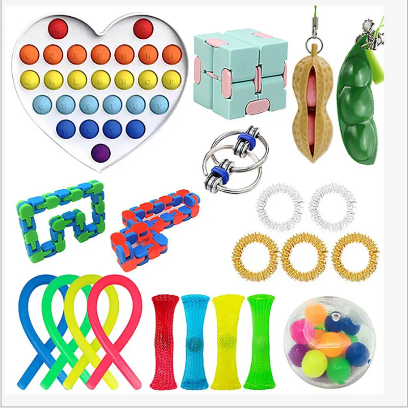 Pop Fidget Reliver Stress Toys Rainbow Push It Bubble Antistress Toys Adult Children Sensory Toy To Relieve Autism Stress Toys enlarge