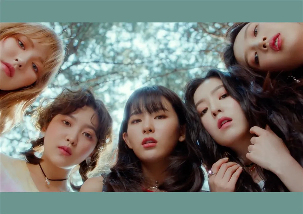 Красный бархат Kpop настенные плакаты Наклейки белая мелованная бумага яркие цвета украшения дома