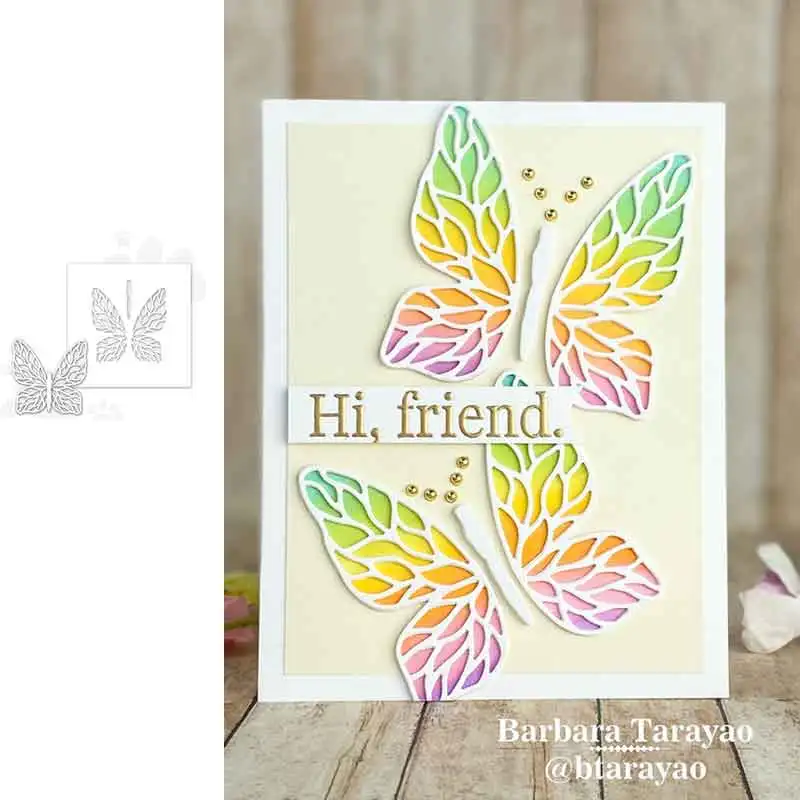 

Stylized Butterfly Set +Metal Cutting Dies for DIY Scrapbooking Crafts Dies Cut Stencils Maker Photo Album Template Handmade