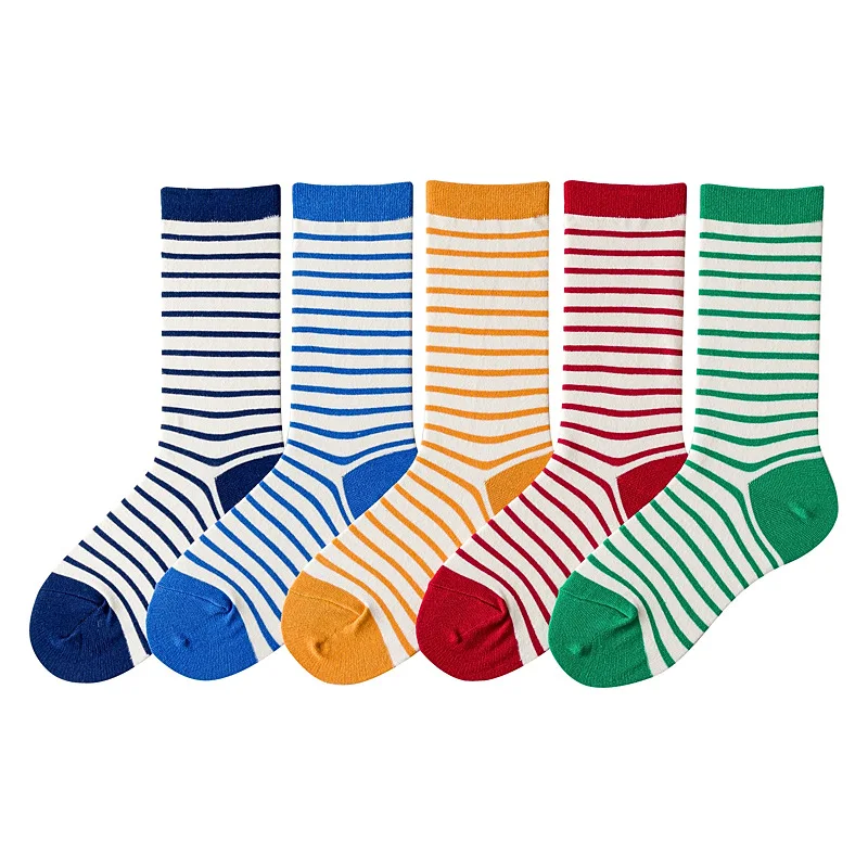 

Носки хлопковые в полоску для мужчин и женщин, мягкие дышащие, для скейтборда, высокие модные, для скейтборда