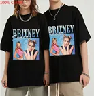 Футболка Britney Spears с красивым фото для мужчин, черная хипстерская хлопковая Повседневная футболка, мужские топы с коротким рукавом в стиле Харадзюку, футболка унисекс
