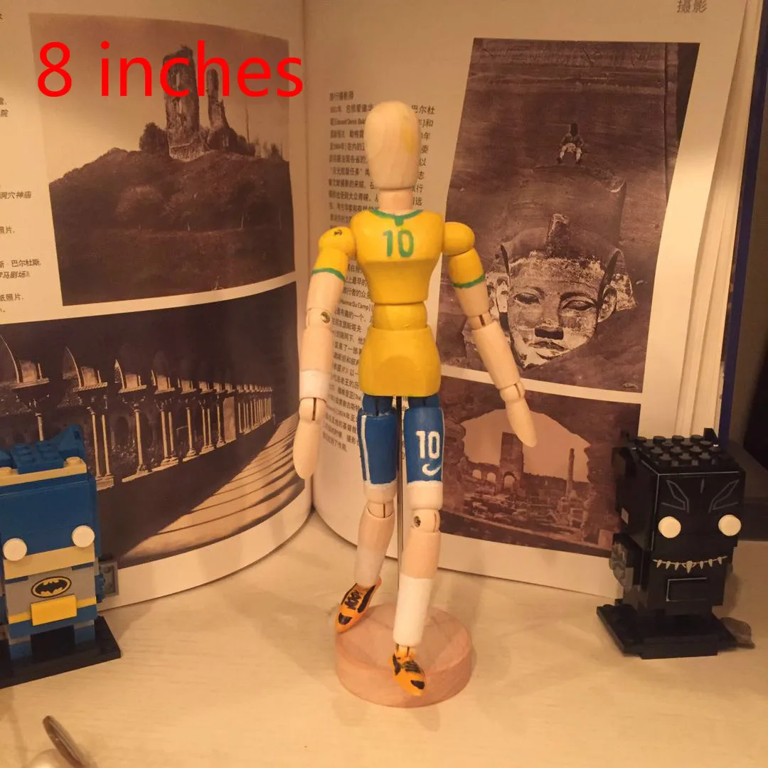 8 12 дюймов Новый художник подвижные конечности Мужская деревянная игрушечная