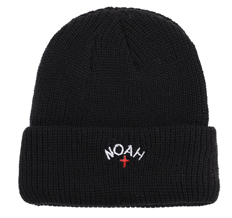 Харадзюку Ноя принт Осень Зима Skullies Hat Модные теплые шапочки шапки повседневные