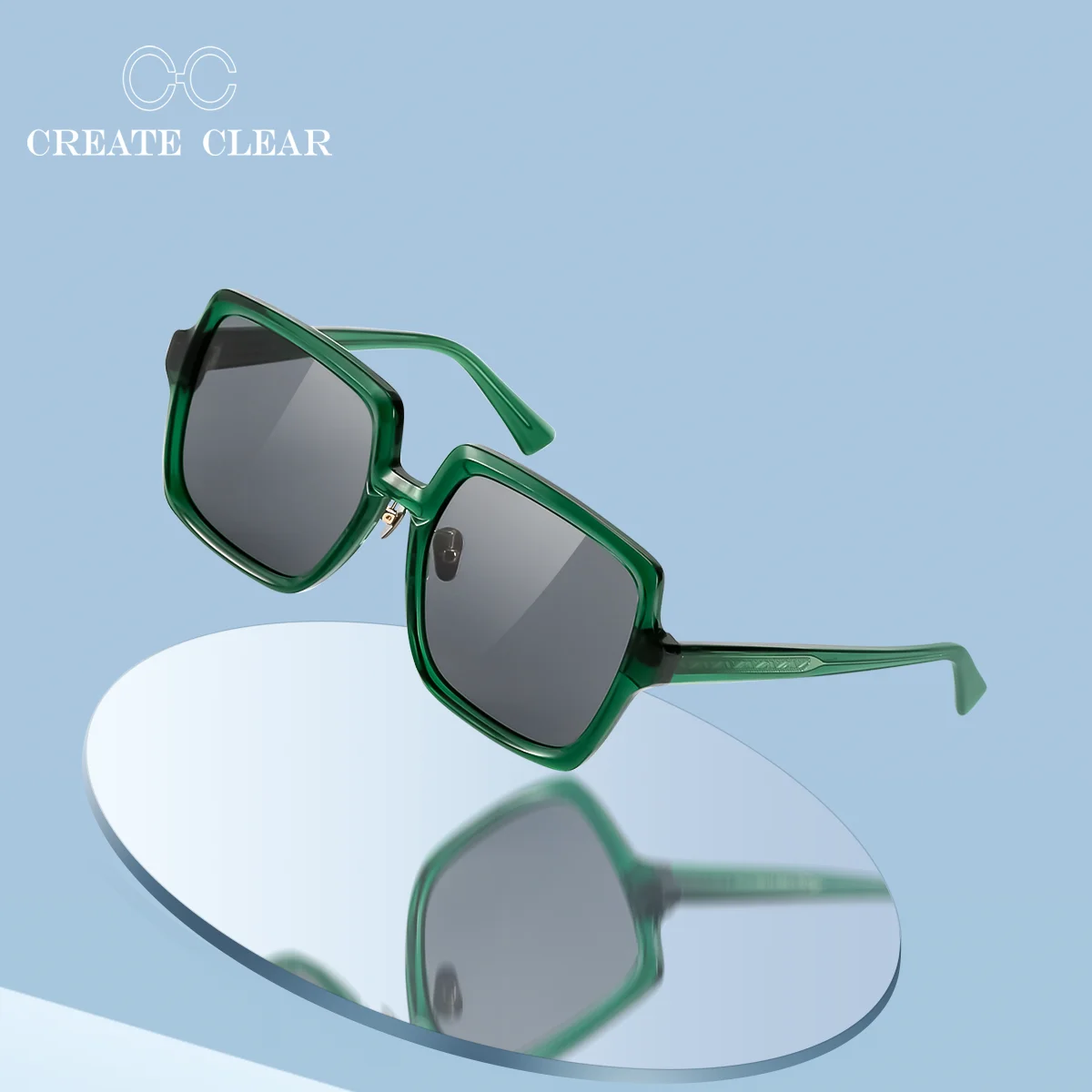 

CREATE CLEAR Fashion Ladies Sunglasses Square 5 Colors New New Design Glasses Eye Protection Elegant Frame Trend Street UV Prote