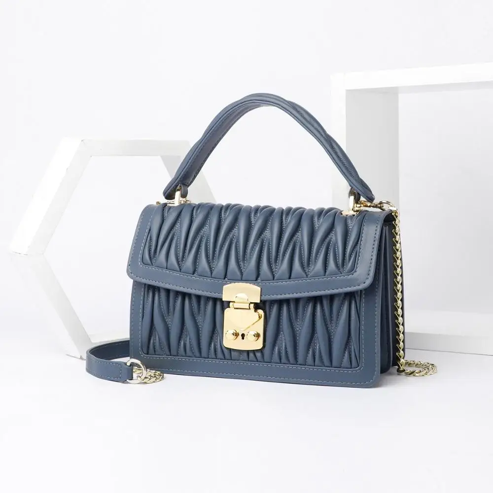 

free shipping 2020 the new style fashion nicegenuine leather sheepskin women handbag one shoulder bag crossbody bag 4 color 26cm