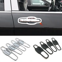 abs chrome for dodge durango 2017 2018 2019 car door protector handle bowl cover trim sticker car styling accessories 8pcs