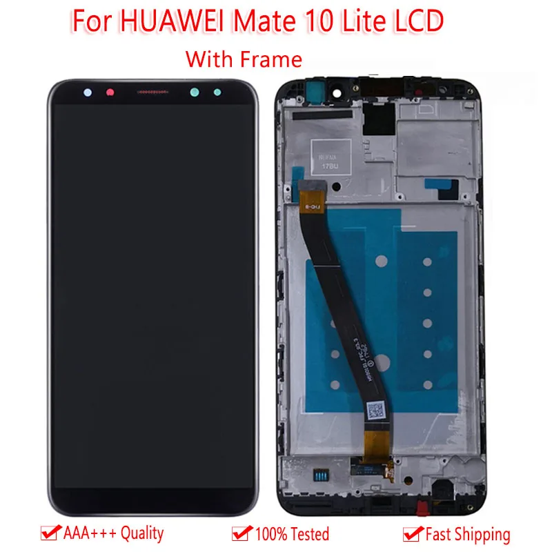 Для HUAWEI mate 10 Lite ЖК-дисплей с сенсорным экраном mit Rahmen Оригинальный дисплей Nova 2i