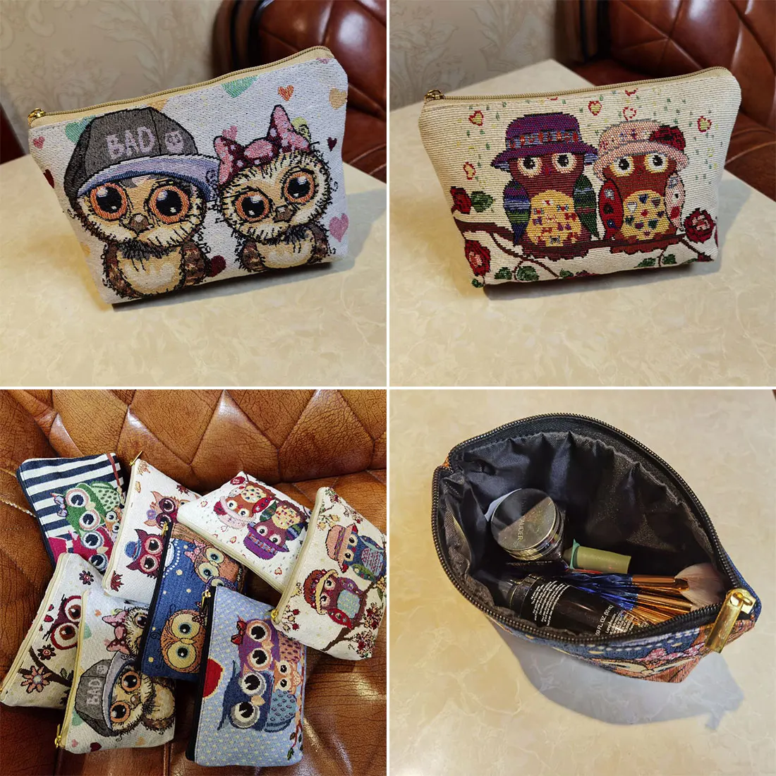 Женская тканевая косметичка Miyahouse маленькая дорожная сумка Органайзер для