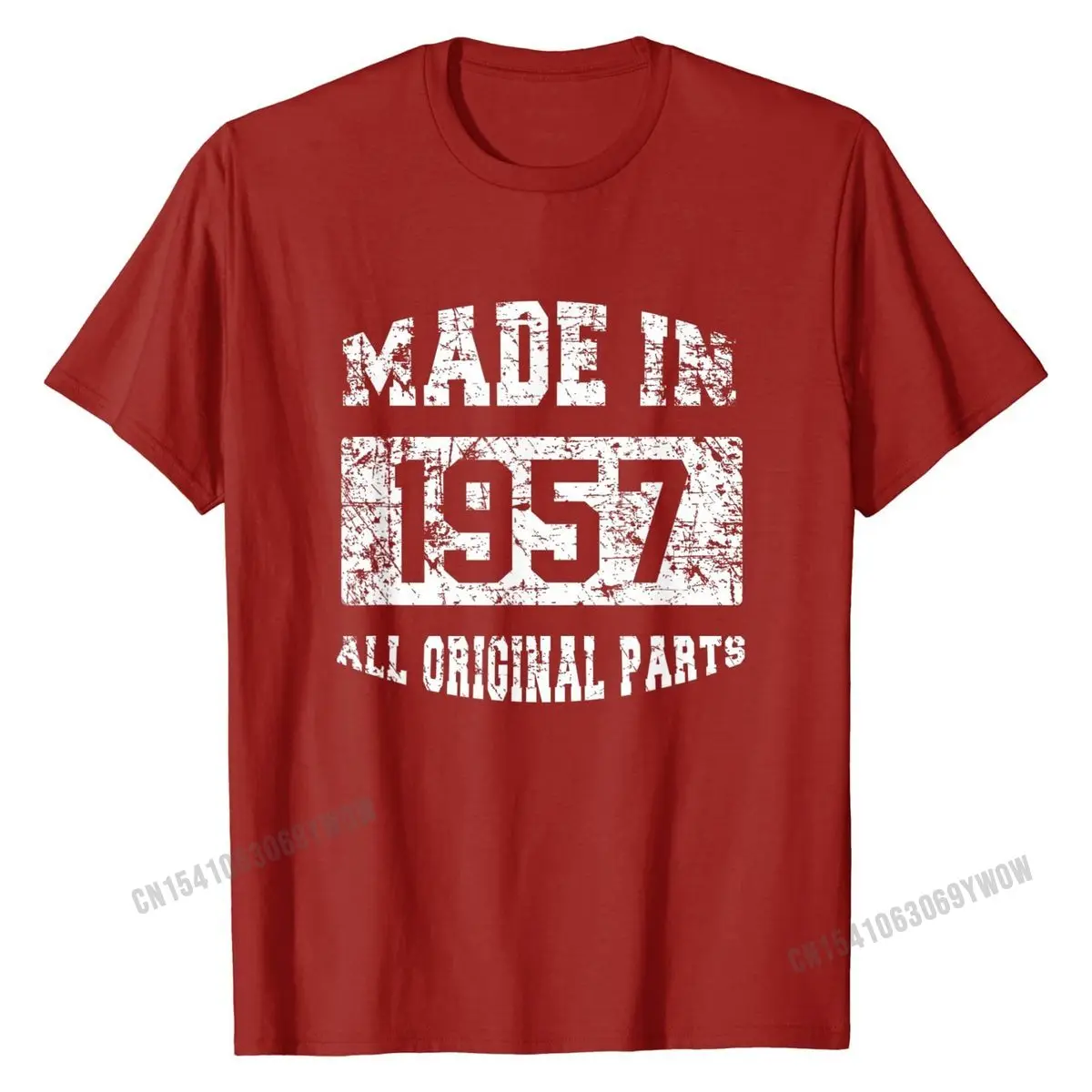 Рубашка сделано в 1957 году рубашка с принтом из хлопка подарок на 60-й день рождения