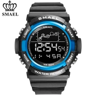 smael sports digital watch for men waterproof clock top luxury brand military watches mens dual time stopwatch date wristwatch
