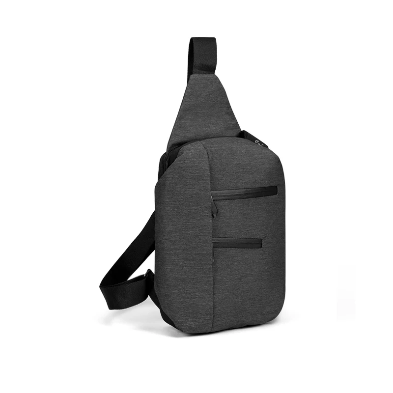 Нагрудная сумка мессенджер CAI на молнии для iPad планшетов с откидным клапаном