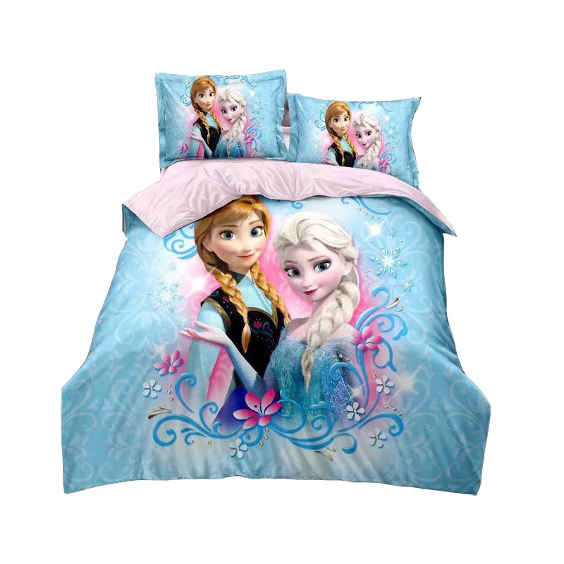 

Frozen Elsa Anna 3d Printed bedding set for girls bedroom decor single twin size bedspreads duvet covers bed sheets pillow sham