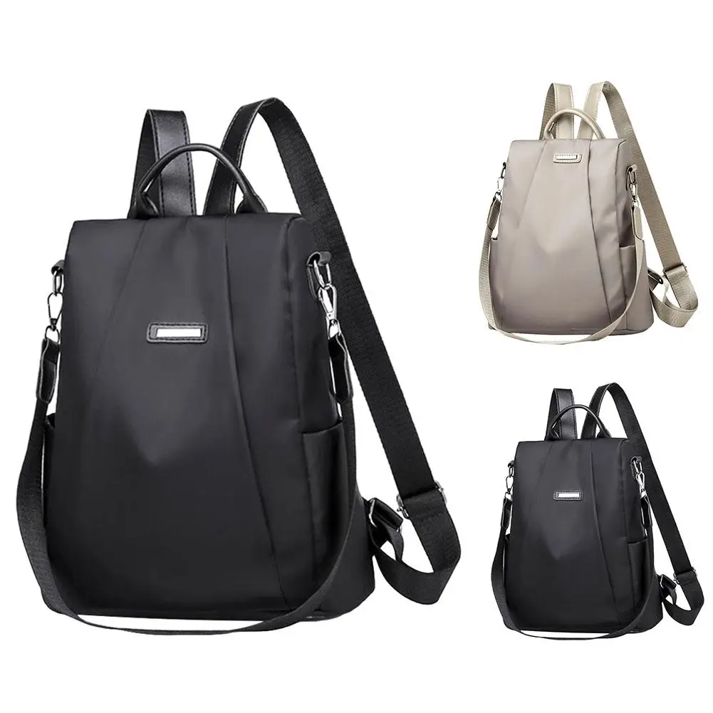 Сумка для женщин из искусственной кожи Противоугонный спортивный кожаный рюкзак