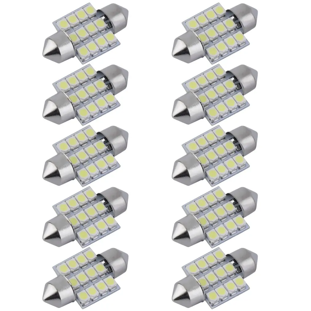 

Яркая лампа 12SMD 3528 для салона автомобиля, 31 мм