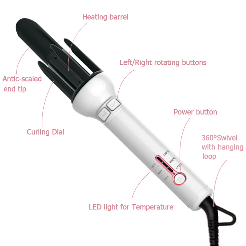 

Anti Scaled Multi-Functional Hair Culer Full Automatic Women Hair Curling Iron Professional Ceramic Curler