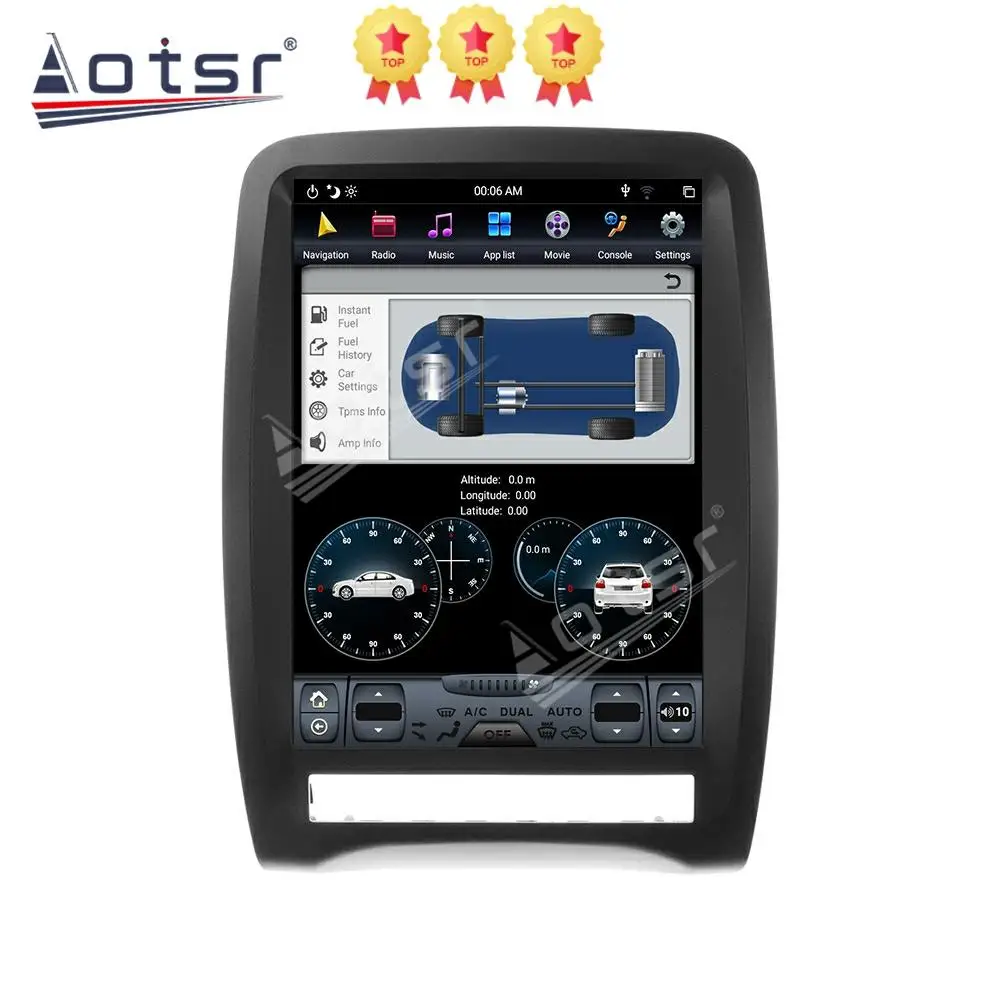 Автомобильный мультимедийный плеер для Dodge Durango Android Radio 2012 2019 стерео аудио Tesla PX6 с