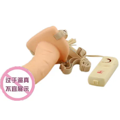 Фаллоимитатор с полым ремешком вибратор страпон мужской искусственный