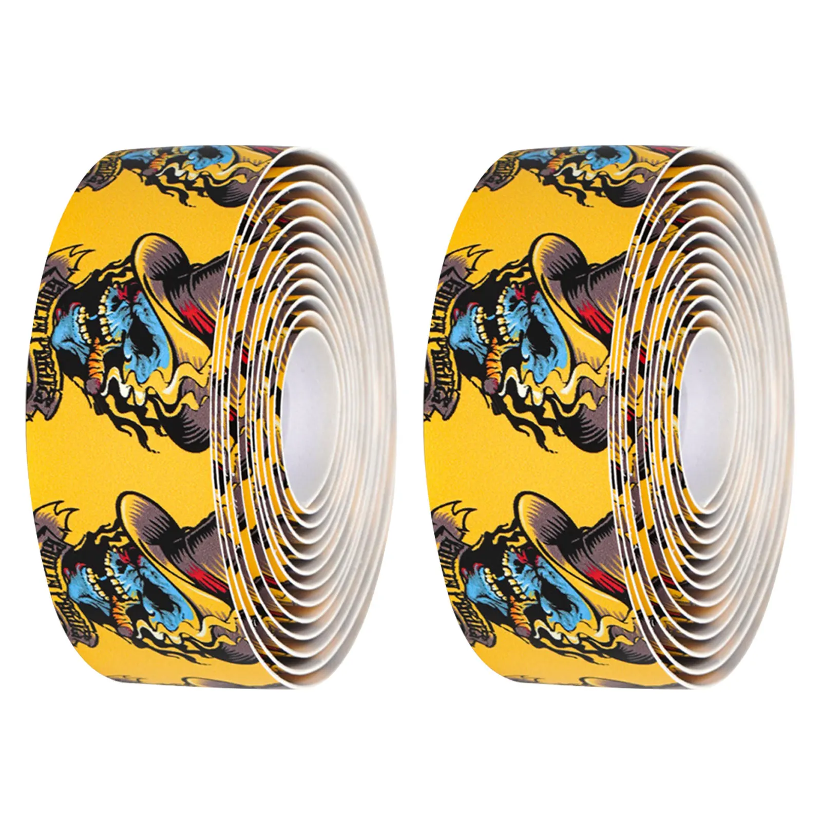 

2 Rolls Bike Handlebar Tape Non-slip Handle Warps With End Plugs EVA Shock Absorption Handle Bar Tape Cycling Enjoyment