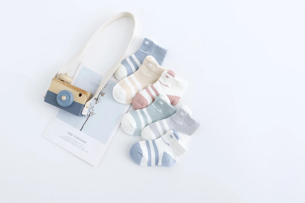 Brand New Baby Boy Girl Kids Stripe Lovely Cotton Ankle Casual Cute School Socks Autumn 2 Pieces Set Fashion 2019 | Детская одежда и
