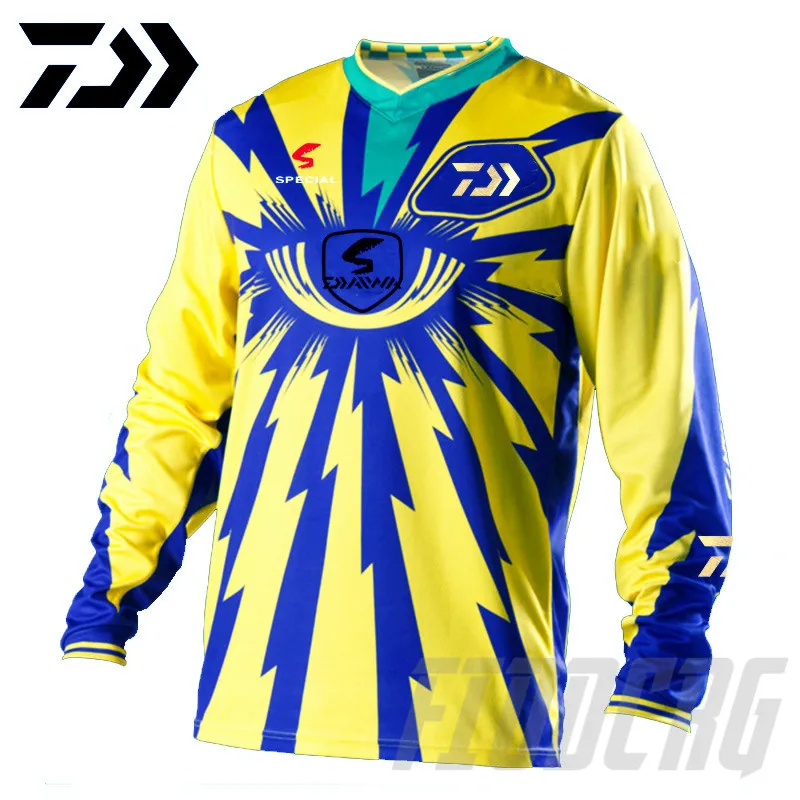 

2020 DAIWA Fishing Clothing Quick-Drying Breathable Fishing Tshirt Anti-UV Sun Protection Short Sleeve Fishing Clothes