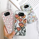 Чехол Poco X3 Pro для Xiaomi Poco F3 X3 NFC M3 Pro C3 M2 X2, Силиконовый противоударный чехол, Леопардовый цветок, задняя крышка, чехол Etui