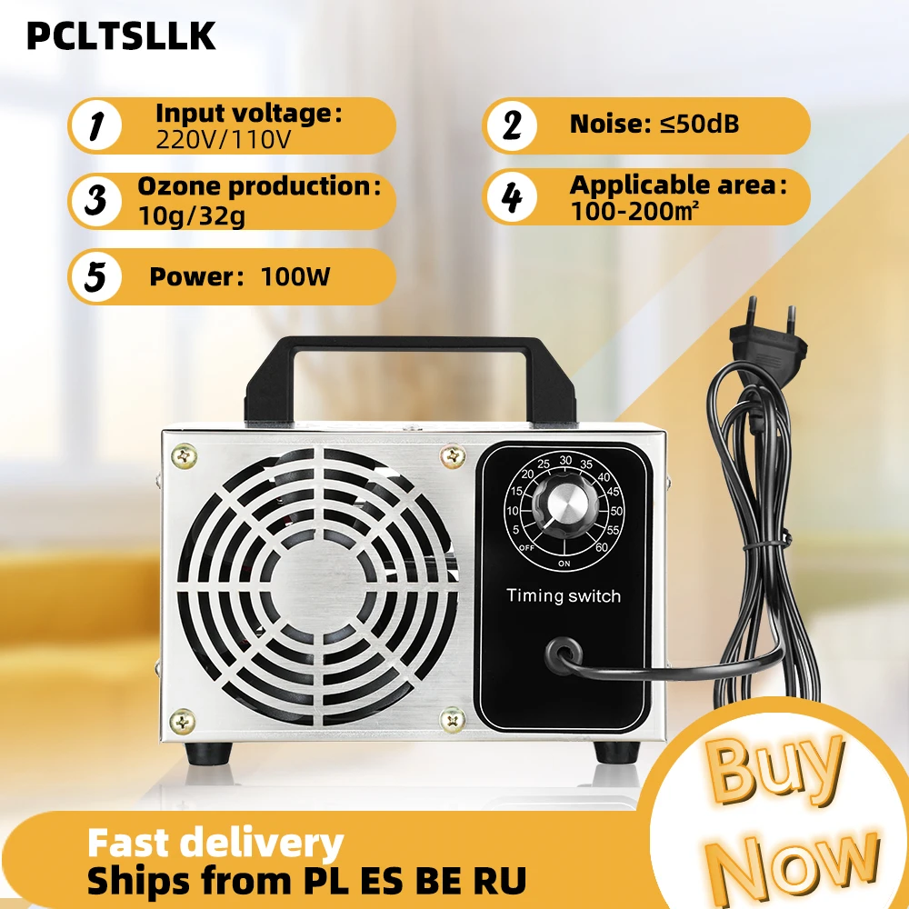Озонатор PCLTSLLK 32 г 10 озонатор очиститель воздуха с таймером 220 В 110 дезинфекционное