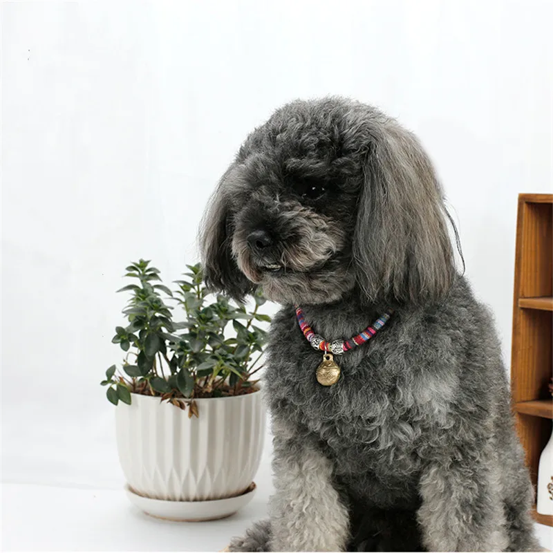 Стильные ошейники для питомцев милое ожерелье хлопковые модные щенков с