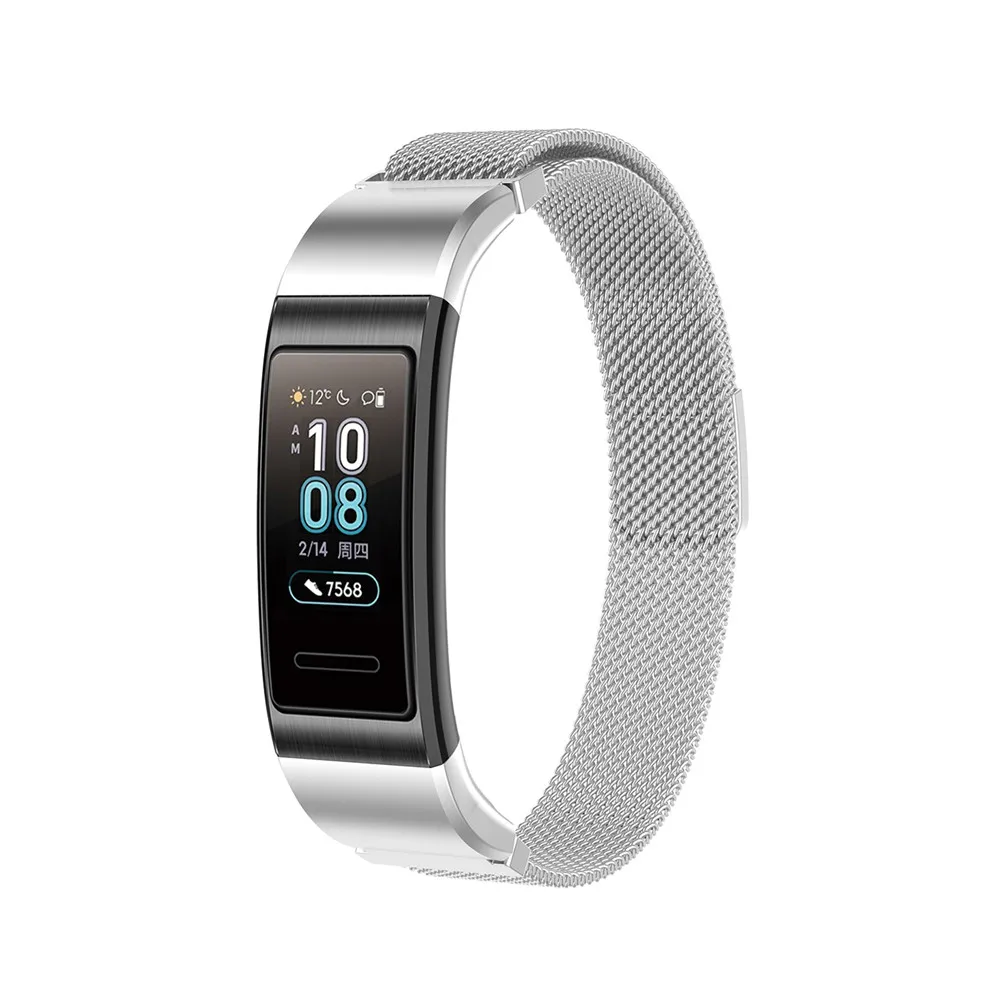 Миланская Магнитная Петля наручный ремешок для huawei Band 3 Band3 Pro TER-B09 TER-B29 сменный ремешок для часов браслет