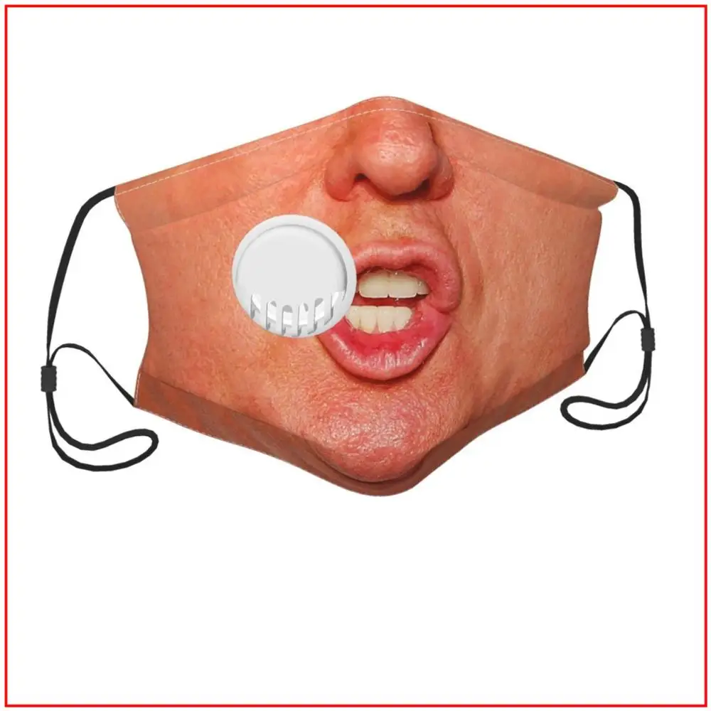 

TRUMP MOUTH Kids Men Women face mask Custom Motorcycle Masks for Germ Protection Bandana Cute Reusable Breathable