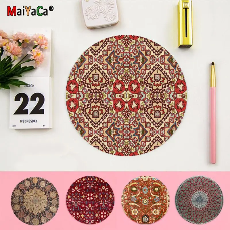 

Maiyaca New Arrivals Persian Carpet Style Durable Silicone Computermats Anti-Slip Laptop PC Mice Pad Mat gaming Mousepad