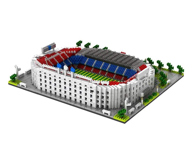 Здание звезда Испания Barcelona Football Club &quotCamp Nou 3D модель Алмаз строительные блоки