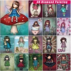 Алмазная живопись AB, 2021 цветов, вышивка крестом, картина Стразы 5d, Алмазная мозаика, мультфильм, ручная работа, Новинка кукла маленькой девочки