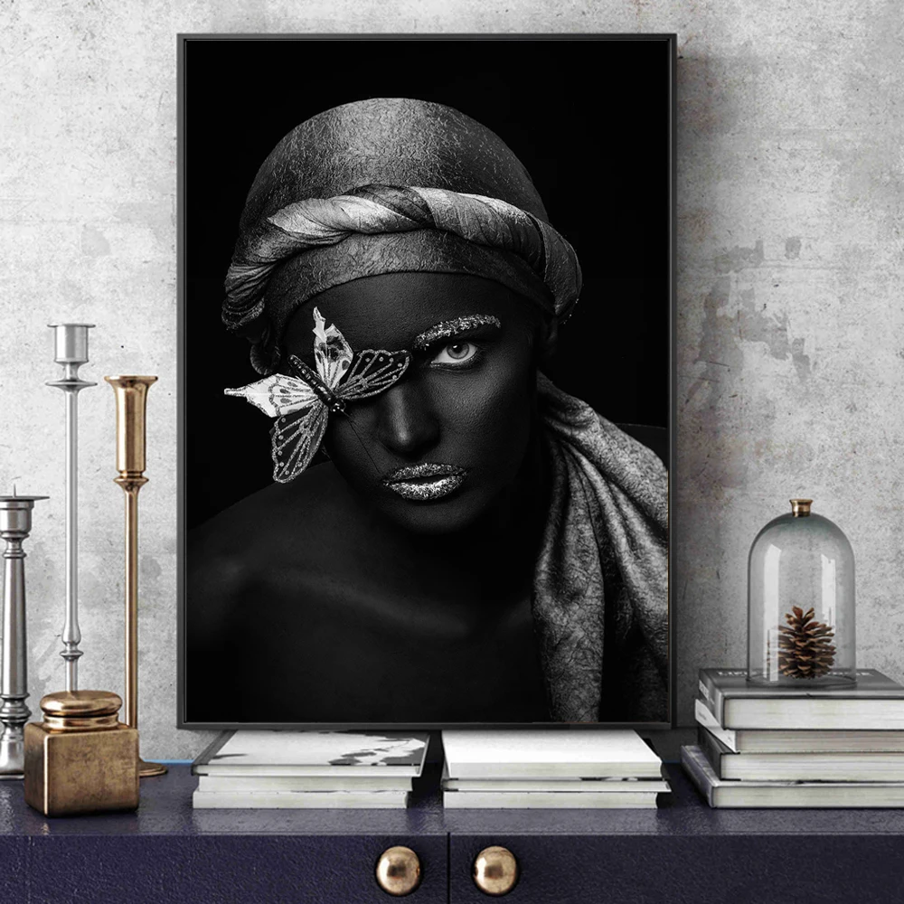 Картина на холсте печатные картины сексуальная Африканская женщина девушка с