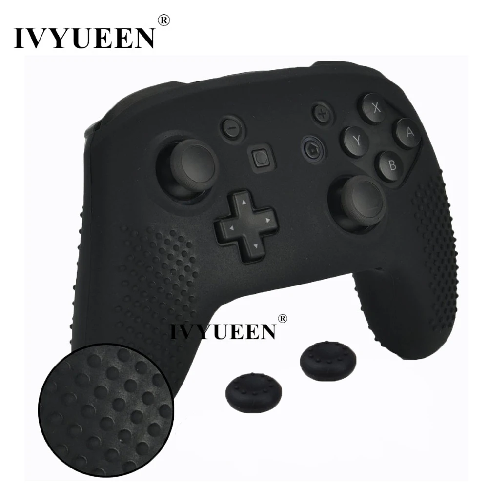 Противоскользящий силиконовый чехол IVYUEEN для Nintendo Switch NS Pro защитный контроллера